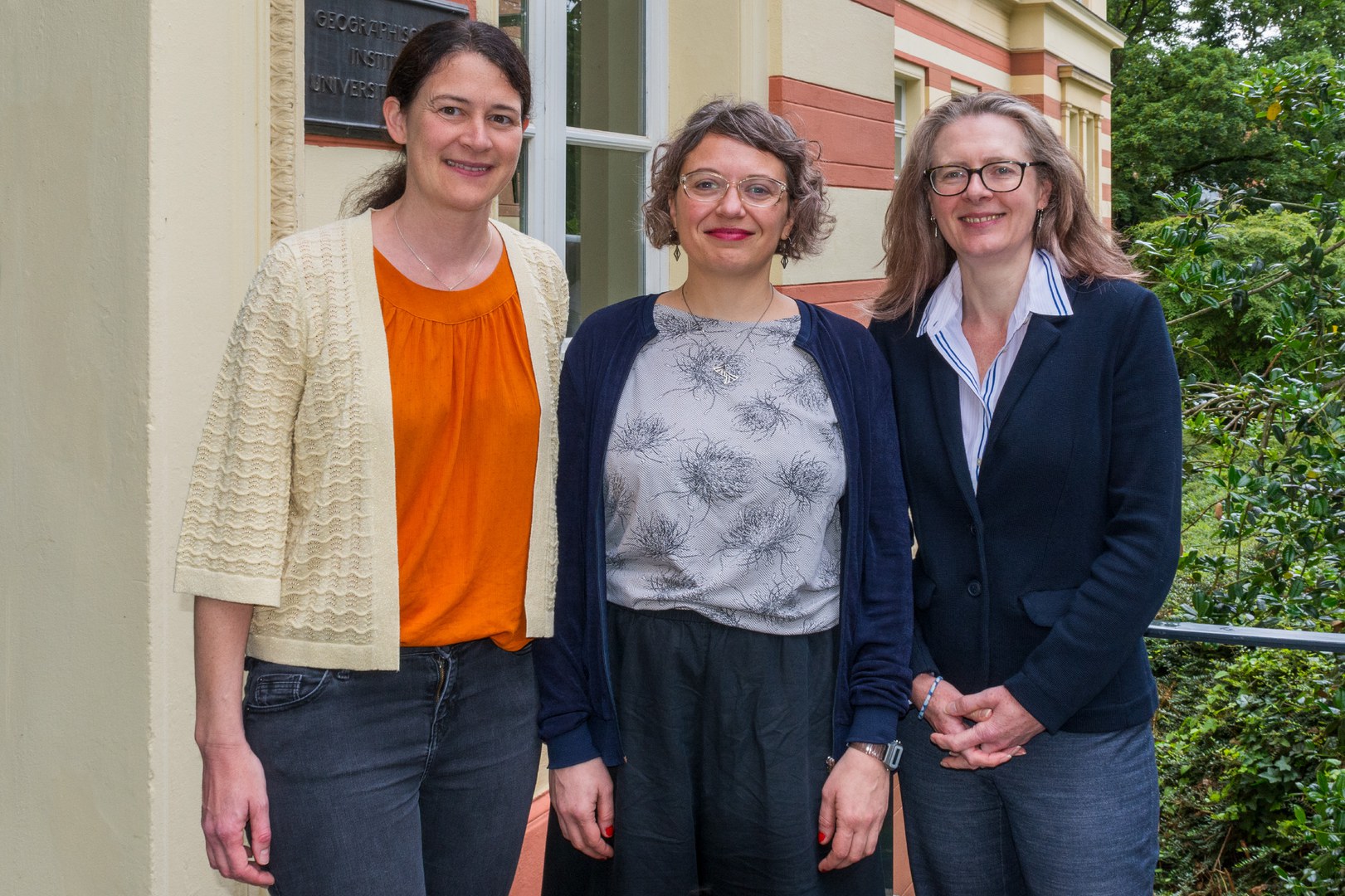 Juliane Dame, Maria Fragkou und Jessica Budds (v.l.n.r.)