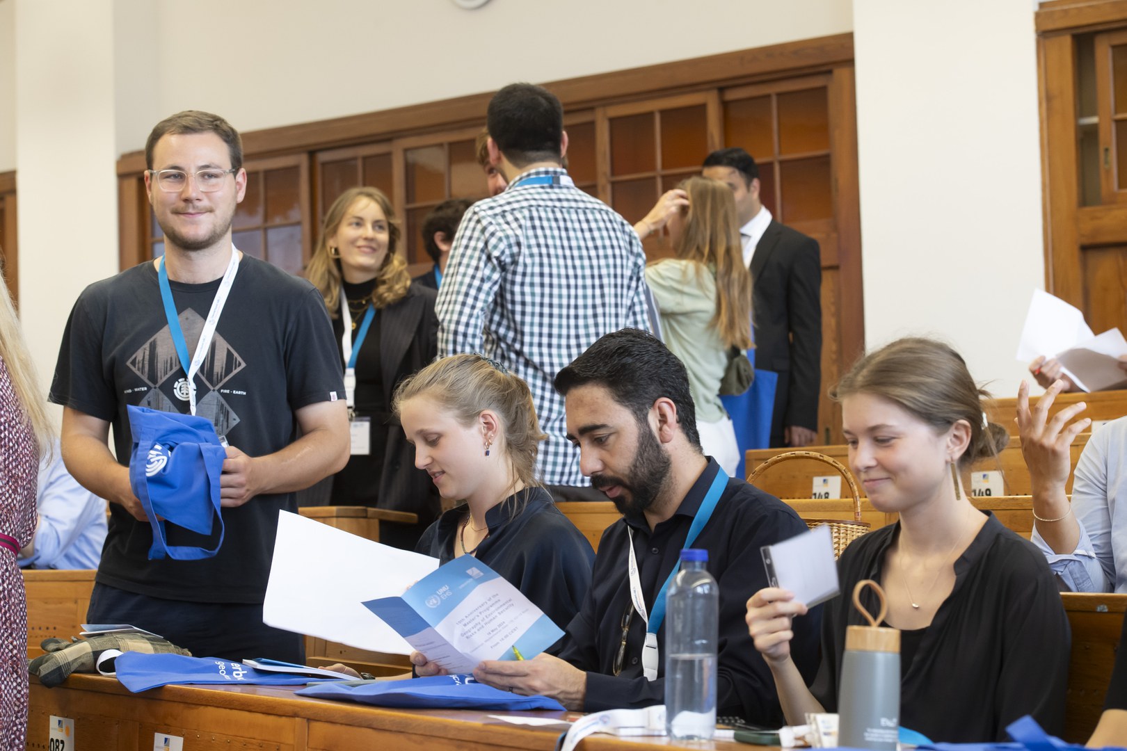 Guests at the 10th anniversary of the international Joint MSc in Geography of Environmental Risks and Human Security